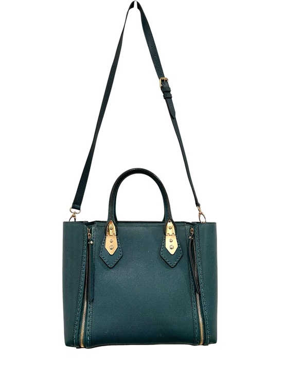 henri bendel Handbags - Henri Bendel A List Satchel Limited Edition Teal Green Leather NWOT